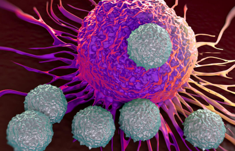 Blog 3D Biological T Cells Attacking Cancer Cell
