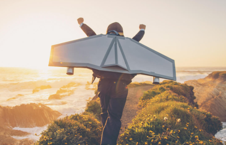 Blog Boy Jet Pack Beach Sunset