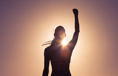 Blog Woman Fist Raised Silhouette
