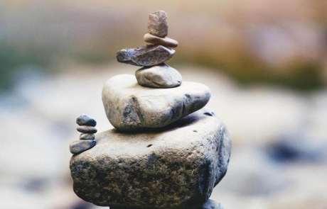 Blog Rocks In Stack Outside