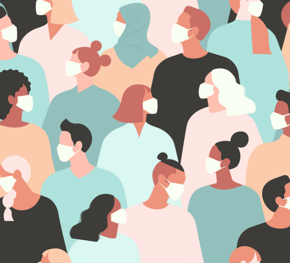 Blog 2D People Wearing Masks
