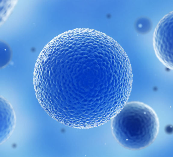 Blog 3D Biological Cells Blue