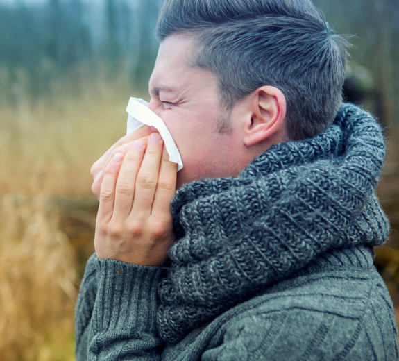 Blog Main Image - Man Blowing Nose Field