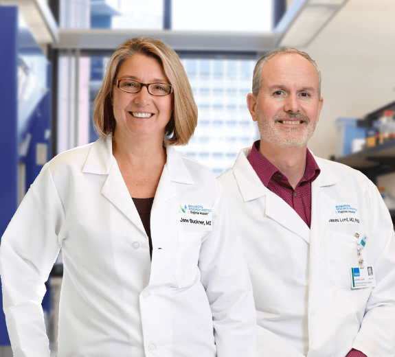 Featured Jane Buckner & James Lord in Lab Composite