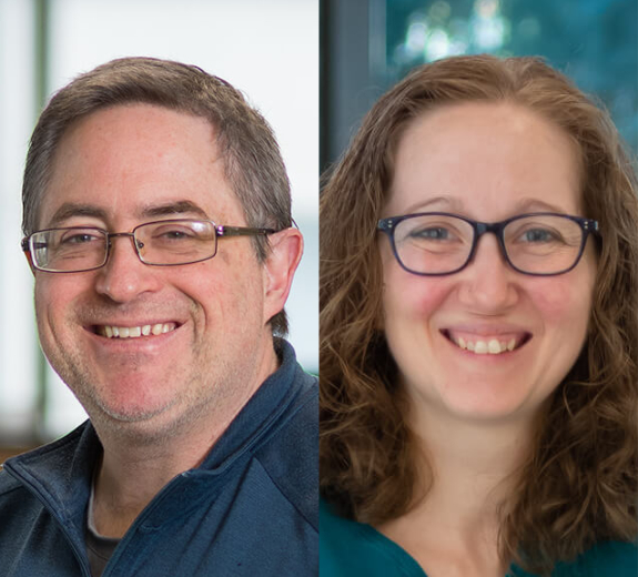 Left: Eddie James, PhD; right: Caroline Stefani, PhD