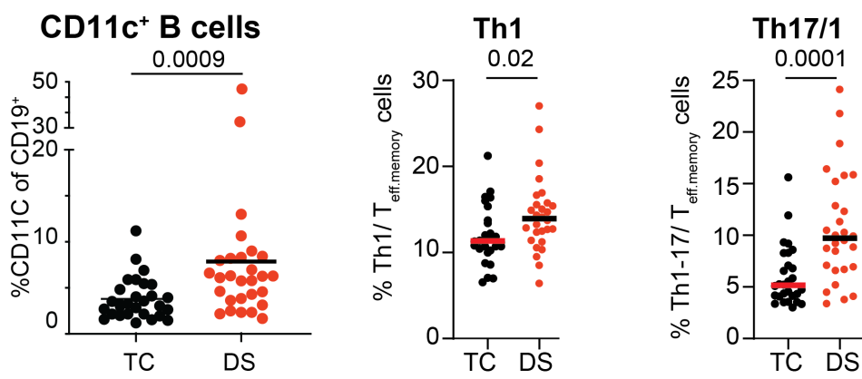 Khor Research Project Inline - Autoimmunity in DS (B cells, TH1, TH17/1)