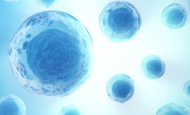 Blog 3D Biological Cells Blue White
